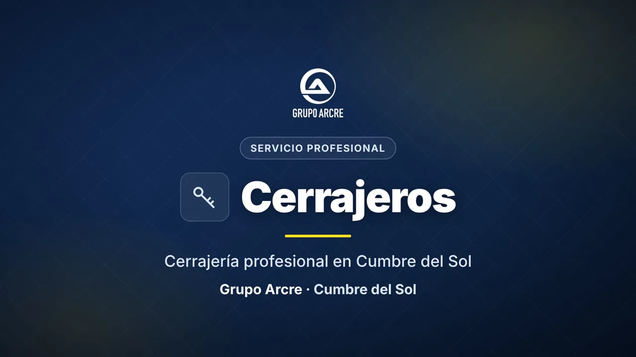 Cerrajería profesional en Cumbre del Sol