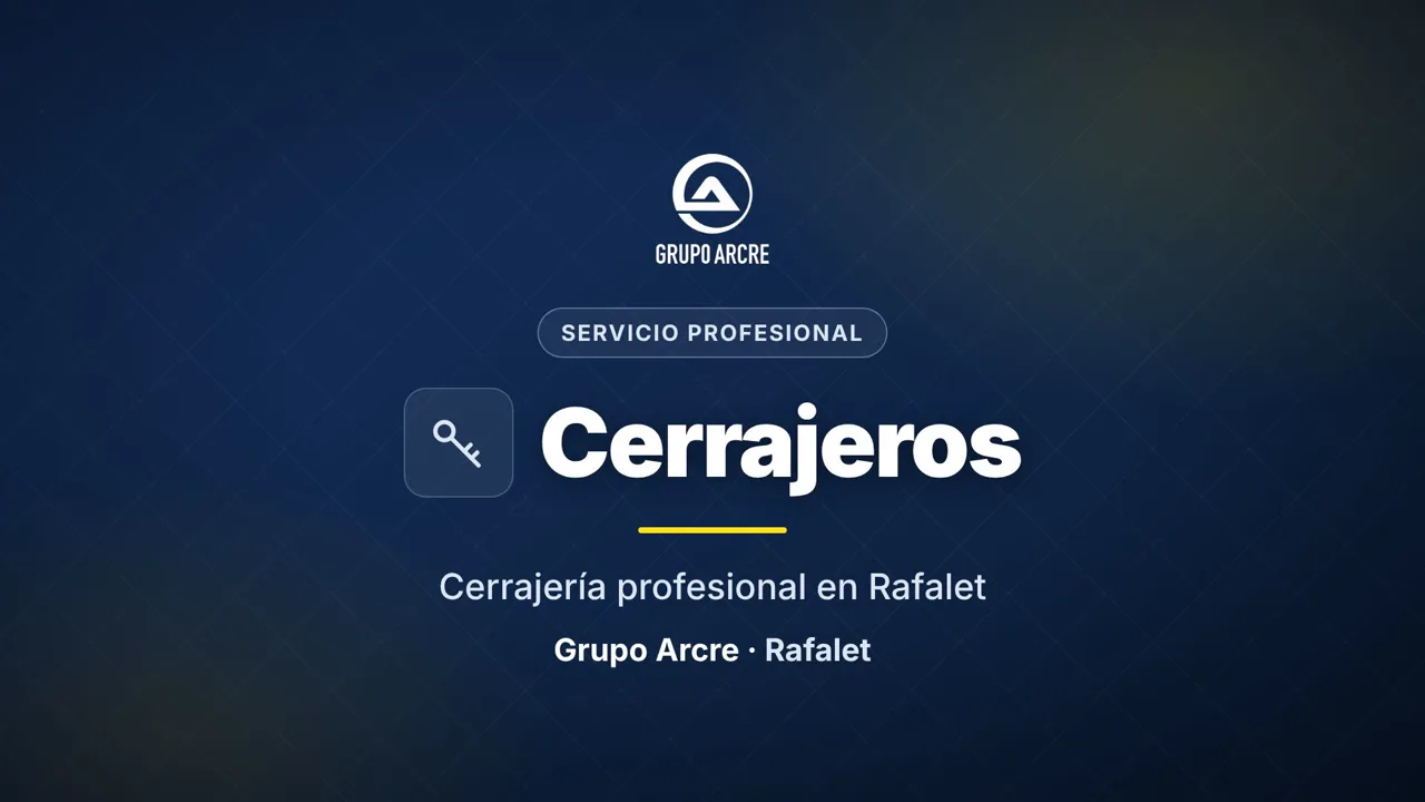 Cerrajería profesional en Rafalet